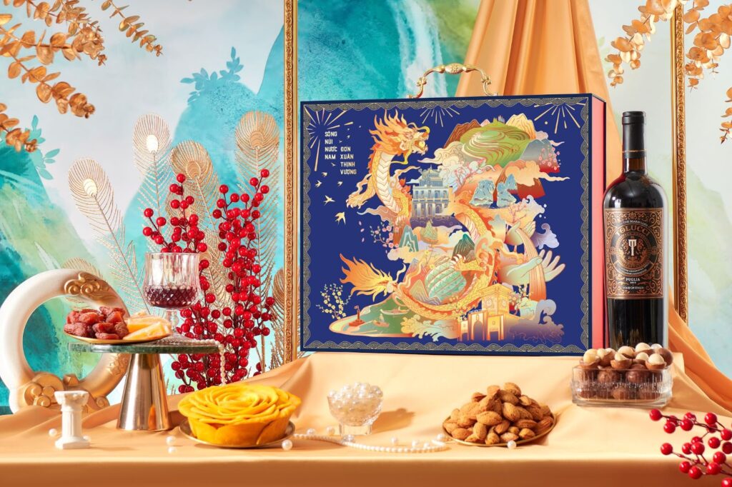 set quà rượu sông núi nước Nam