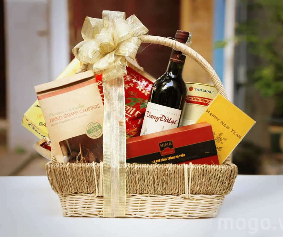 Giỏ Quà Rượu Biếu Sếp