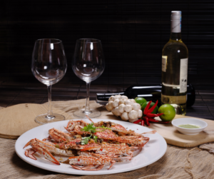 Rượu vang kết hợp với hải sản